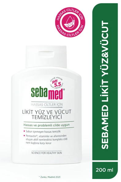 SEBAMED Likit Yüz & Vücut Temizleyici 200 ml - 1