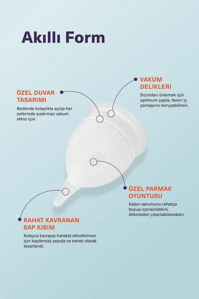 İRİE Adet Kabı [[small Transparan]] Kullanımı Kolay - Sızdırmaz - Konforlu - Can Yakmaz Acıtmaz - 4