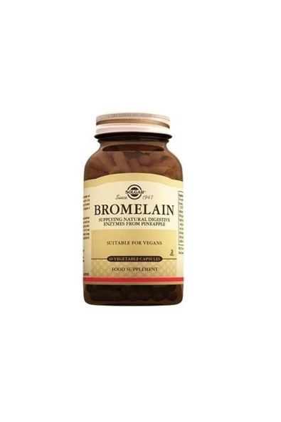 SOLGAR Bromelain 150mg 60 Kapsül ürün görseli 1