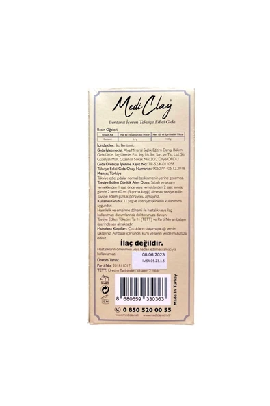 MEDİCLAY Bentonit Içeren Takviye Edici Gıda 1000 ml X 2 Adet - 4