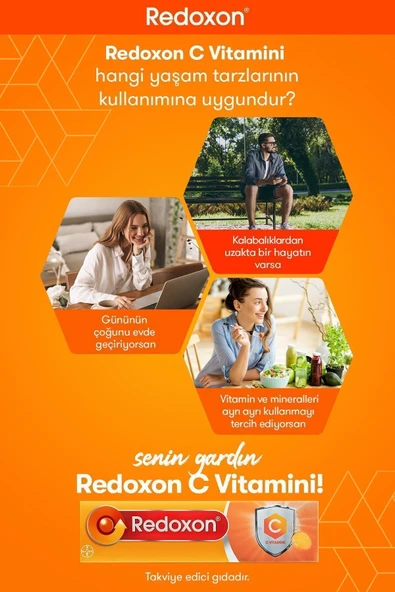 REDOXON C Vitamini 15 Efervesan Tablet I 1000 Mg C Vitamini Içeren Takviye Edici Gıda - 8