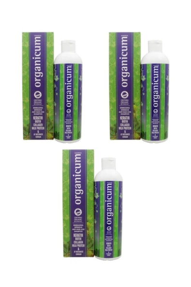 ORGANİCUM Intensive Anti Hair Loos Şampuan 350ml 3 Adet ürün görseli 1