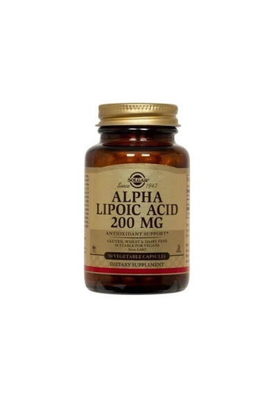 SOLGAR Alpha Lipoic Acid 200mg 50 Tablet ürün görseli 1