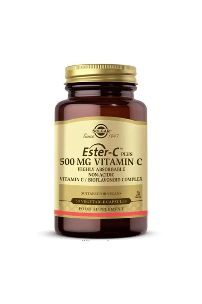SOLGAR Ester-c Plus 500 Mg 50 Kapsül - 1