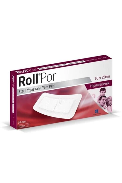 ROLL Por 10x20 Cm Steril Yapışkanlı Yara Pedi 1 Adet