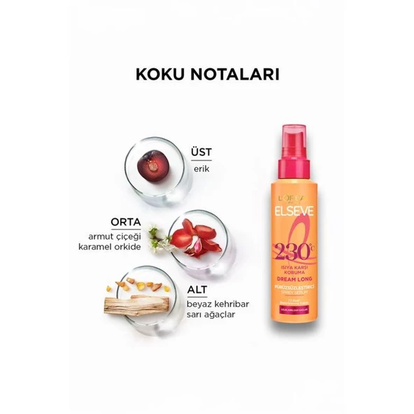 L'Oréal Paris Elseve Dream Long Isıya Karşı Koruyucu & Pürüzsüzleştirici Sprey Serum 150ml - 6
