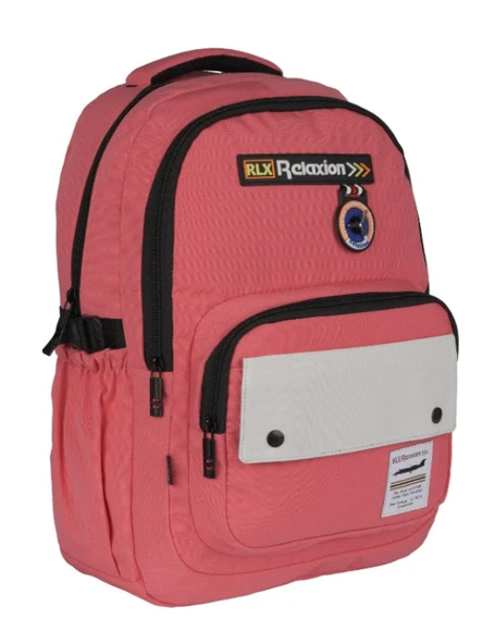 Relaxion Su Geçirmez Kumaş Geniş İç Hacimli Çok Bölmeli Okul Seyahat Sırt Çantası 2057 - 7