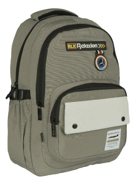 Relaxion Su Geçirmez Kumaş Geniş İç Hacimli Çok Bölmeli Okul Seyahat Sırt Çantası 2057 - 5