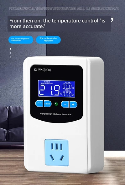 Dijital Sıcaklık Kontrol Cihazı - 2 M Hava Başlık (kontrol cihazı olmadan) * 2 - 8