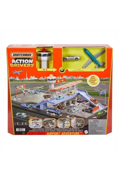 Matchbox Hcn34 Matchbox Aksiyon Sürücüleri Havaalanı Macerası Oyun Seti