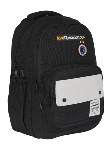 Relaxion Su Geçirmez Kumaş Geniş İç Hacimli Çok Bölmeli Okul Seyahat Sırt Çantası 2057 - 4