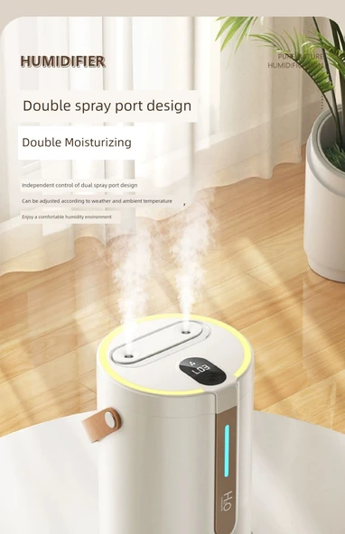 Ev Ofis Hava Nemlendirici Aromaterapi Sprey Cihazı - Şarj Yükseltmesi - Çift Sprey - 2.5L - 10