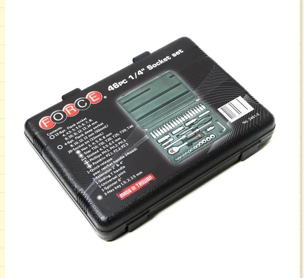 Force 46 Parça 1/4" Lokma Cırcır Takımı - 3