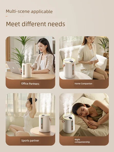 Ev Ofis Hava Nemlendirici Aromaterapi Sprey Cihazı - Şarj Yükseltmesi - Çift Sprey - 2.5L - 2