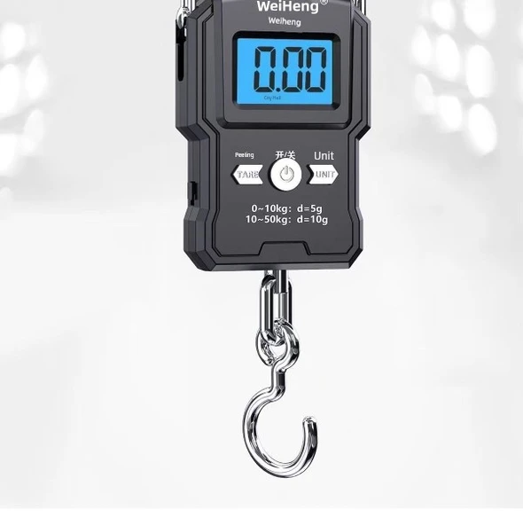 Taşınabilir Elektronik Askı Terazisi - Supreme Şarjlı - 50kg - 9