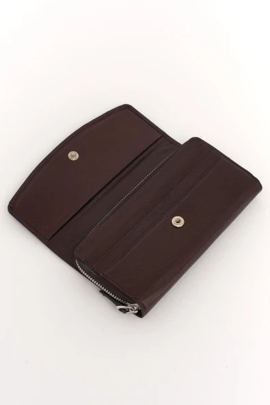 Kadın Deri Cüzdan Kahverengi 213507 - 4