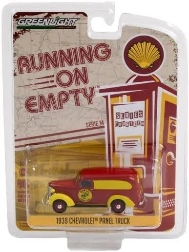 Greenlight 1939 Chevrolet Panel Truck Shell Gasoline 1/64 Model Araba - 3