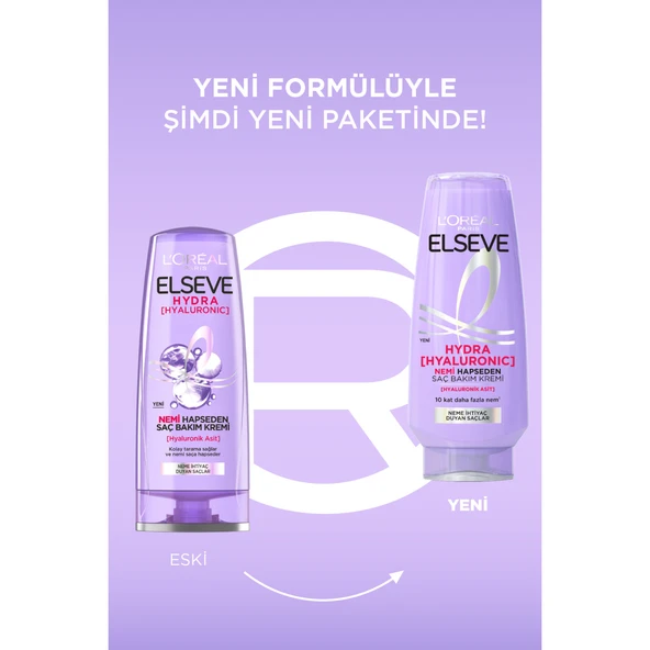 L'Oréal Paris Elseve Hydra [Hyaluronic] Nemi Hapseden Saç Bakım Kremi 250ml - 5
