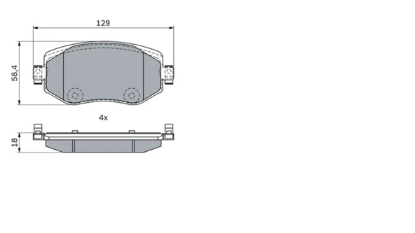 0986424386 ÖN BALATA MEGANE IV MEGANE IV GRAND COUPE MEGANE IV GRAN ürün görseli 1