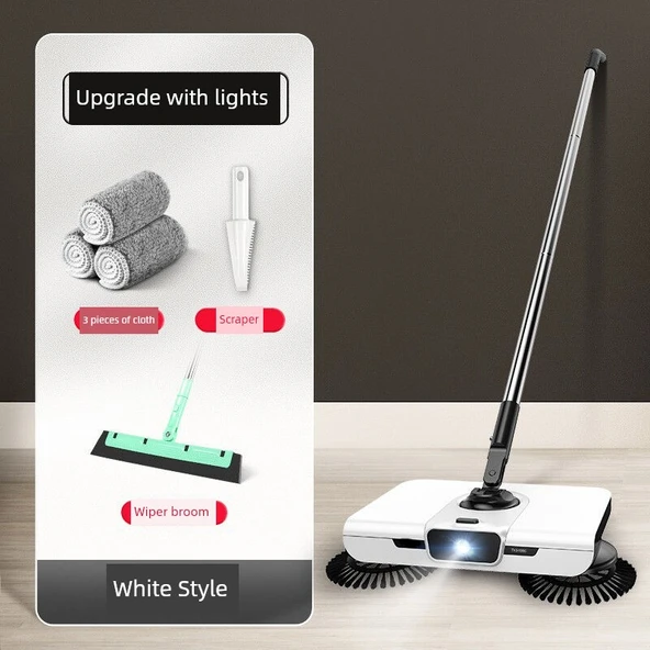 Süpürge Mop Robotu - Geliştirilmiş Kahverengi + 3 Bez + Sihirli Süpürge - 2
