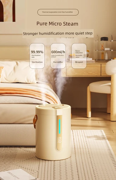Hava Nemlendirici - UV Sterilizasyon - Gelişmiş İki Kullanımlı Süt Beyaz - 9