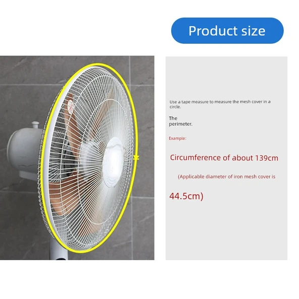 Elektrikli Fan Sabit Halka - Mavi 160cm Kesilebilir - 9