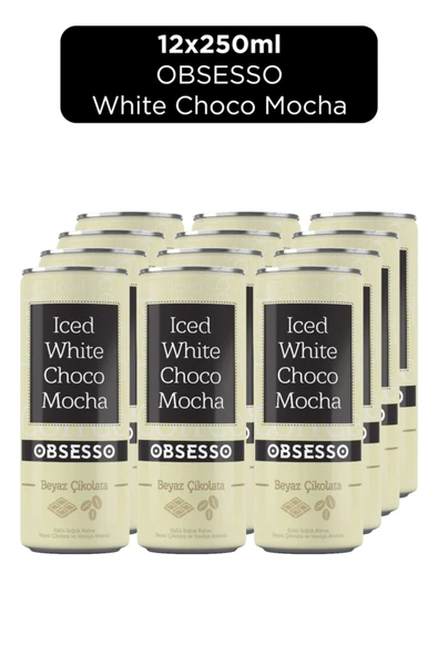 Iced Whıte Chocolate Mocha Beyaz Çikolatalı 250 Ml - 12 Adet