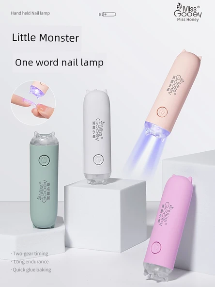 Taşınabilir Manikür UV LED Tırnak Lambası - Beyaz Şarjlı - 2