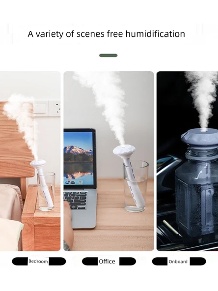 USB Nemlendirici + 20 Pamuklu Çubuk + 10 Uçucu Yağ - 5