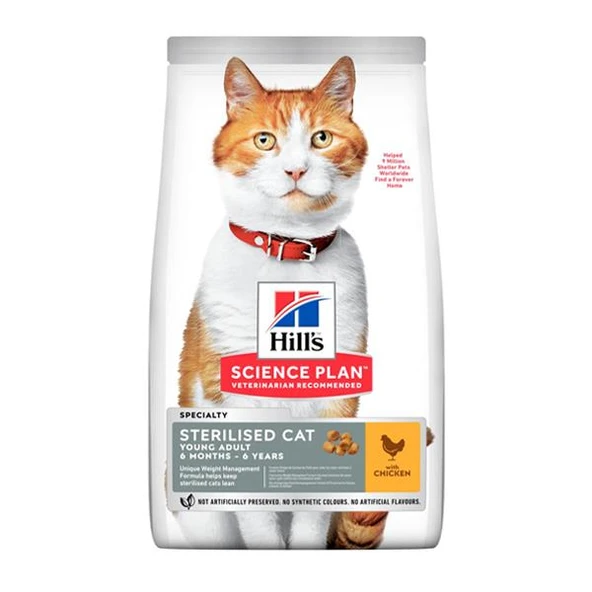 Hills Sterilised Tavuklu Kısırlaştırılmış Kedi Maması 13Kg+2Kg Bonus Paket - 2