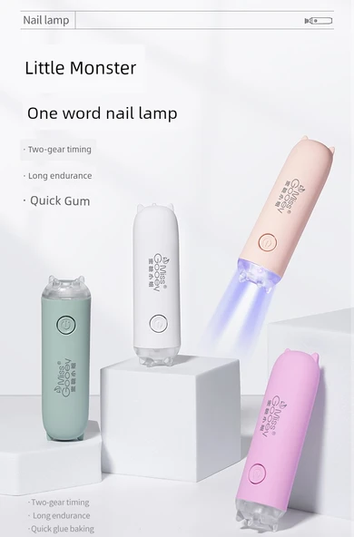 Taşınabilir Manikür UV LED Tırnak Lambası - Beyaz Takılabilir - 6