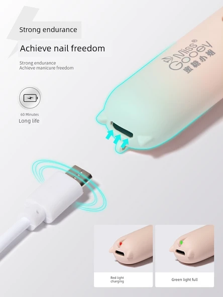 Taşınabilir Manikür UV LED Tırnak Lambası - Yeşil Takılabilir - 5