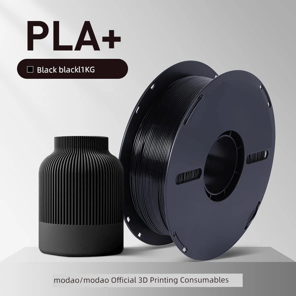 PLA+ 3D Yazıcı Filamenti - 1.75mm - 1kg - Siyah