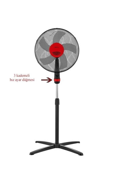 Altabi Vantilatör Ayaklı Vantilatör 5 Kanatlı Pervane 50 W 2 Yıl Garantili - 2