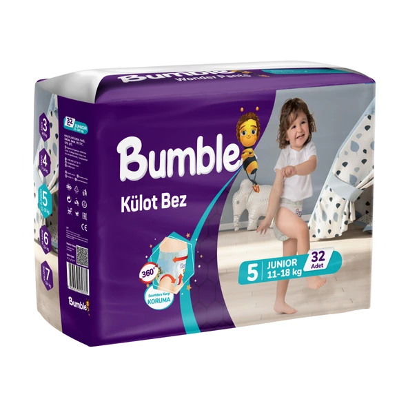 BUMBLE KÜLOT BEZ NO: 5 (11-18 KG)x 32 Lİx5