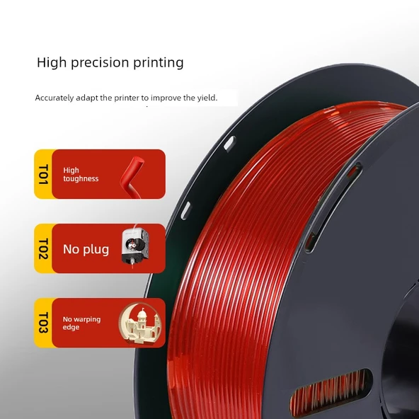 PLA+ 3D Yazıcı Filamenti - 1.75mm - 1kg - Mor (Model 2) - 3