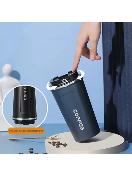 510ML Paslanmaz Çelik Kahve Kupa Sızdırmaz Termos Seyahat Termos Bardak Termos Araç Taşınabilir Bardak (Yurt Dışından)