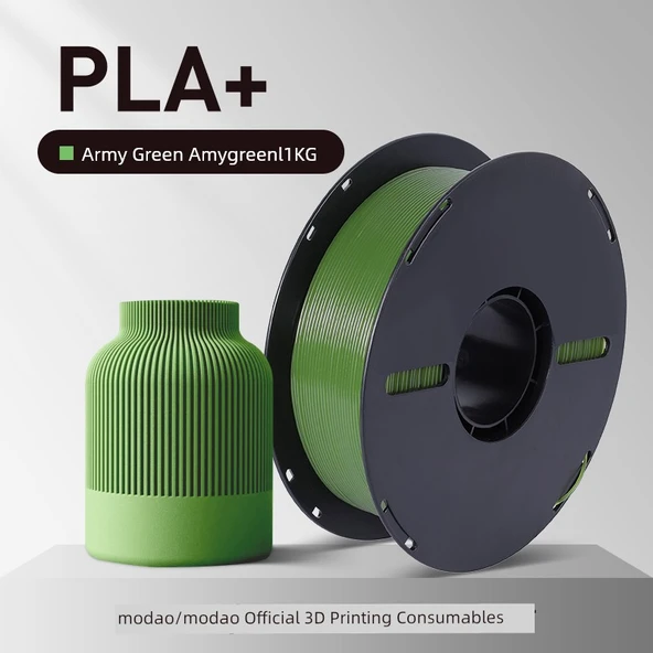PLA+ 3D Yazıcı Filamenti - 1.75mm - 1kg - Asker Yeşili