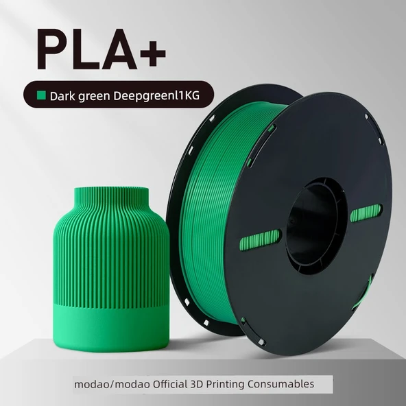 PLA+ 3D Yazıcı Filamenti - 1.75mm - 1kg - Koyu Yeşil
