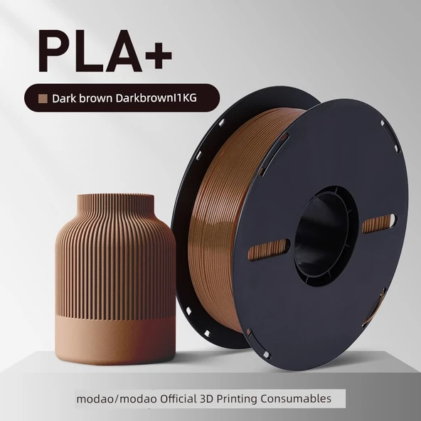 PLA+ 3D Yazıcı Filamenti - 1.75mm - 1kg - Koyu Kahverengi