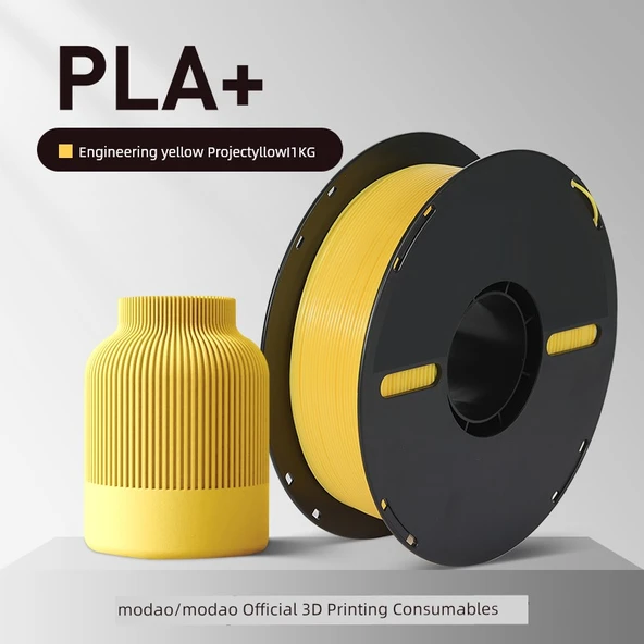 PLA+ 3D Yazıcı Filamenti - 1.75mm - 1kg - Mühendislik Sarısı