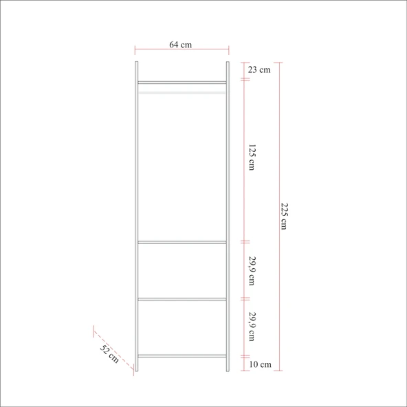 Esyala Rivo Modül 03  Modüler Gardırop - 6
