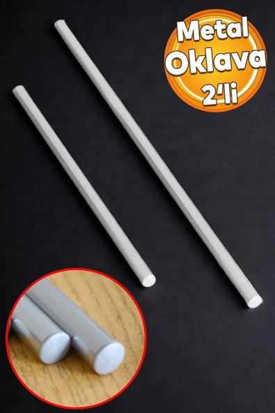 76 Cm Paslanmaz Metal Profesyonel Oklava Eşsiz Hamur Açma Deneyimi Dayanıklı Ve Ergonomik - 2 ADET