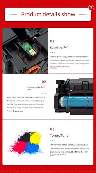 Dört Renkli Set - Toz Toner Kartuşu - 8