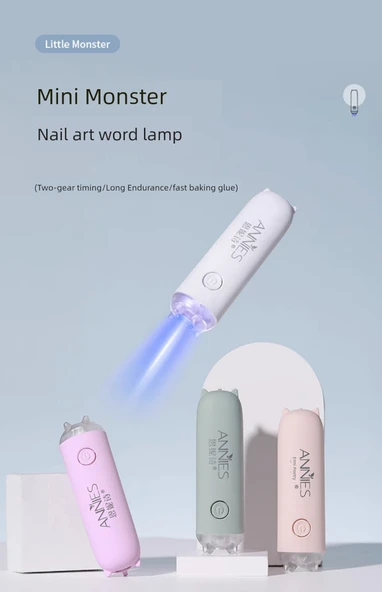 Taşınabilir Mini UV Oje Lambası - Oje Eldiveni Siyah Uzun - 6