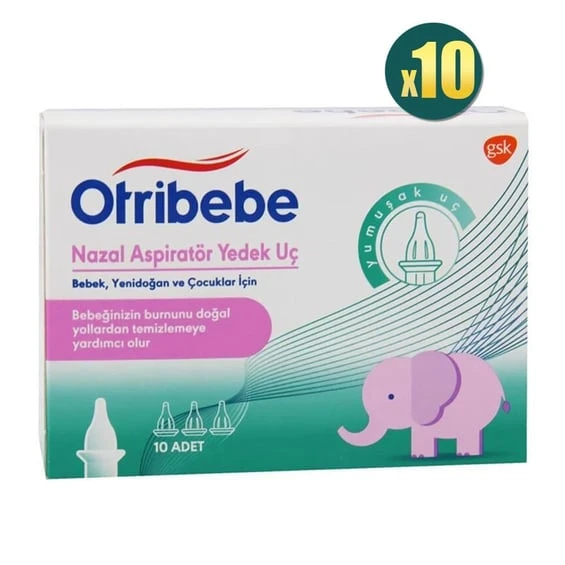 Otribebe Nazal Aspiratör Yedek Ucu 10'lu 10 Adet