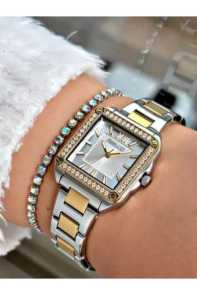 Ferrucci FC 0525 03329M.03 Çelik Kordon Kadın Kol Saati - Resim 2