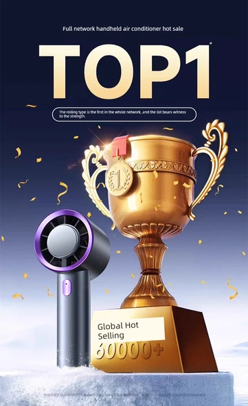 Taşınabilir El Fanı - Dyson Mor - 12000mAh - Yüksek - İthal Soğutma Çekirdeği - 4