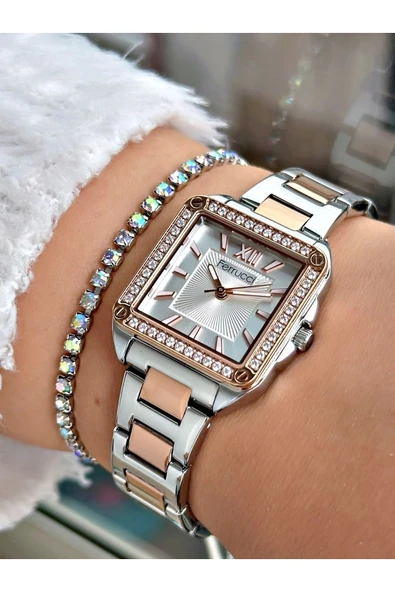 Ferrucci FC 0525 03329M.02 Çelik Kordon Kadın Kol Saati - Resim 2