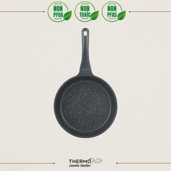 ThermoAD | Tava | 20 cm | Granit Kaplama | Gri